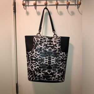 NY&C- black, white, gray Cheetah print Tote Bag